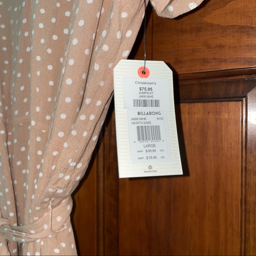 Billabong Hearts Game Jumpsuit - Picture 5 of 5